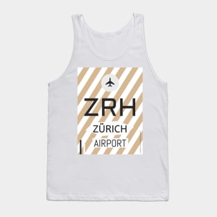 ZRH Zurich Alpine chocolate Tank Top